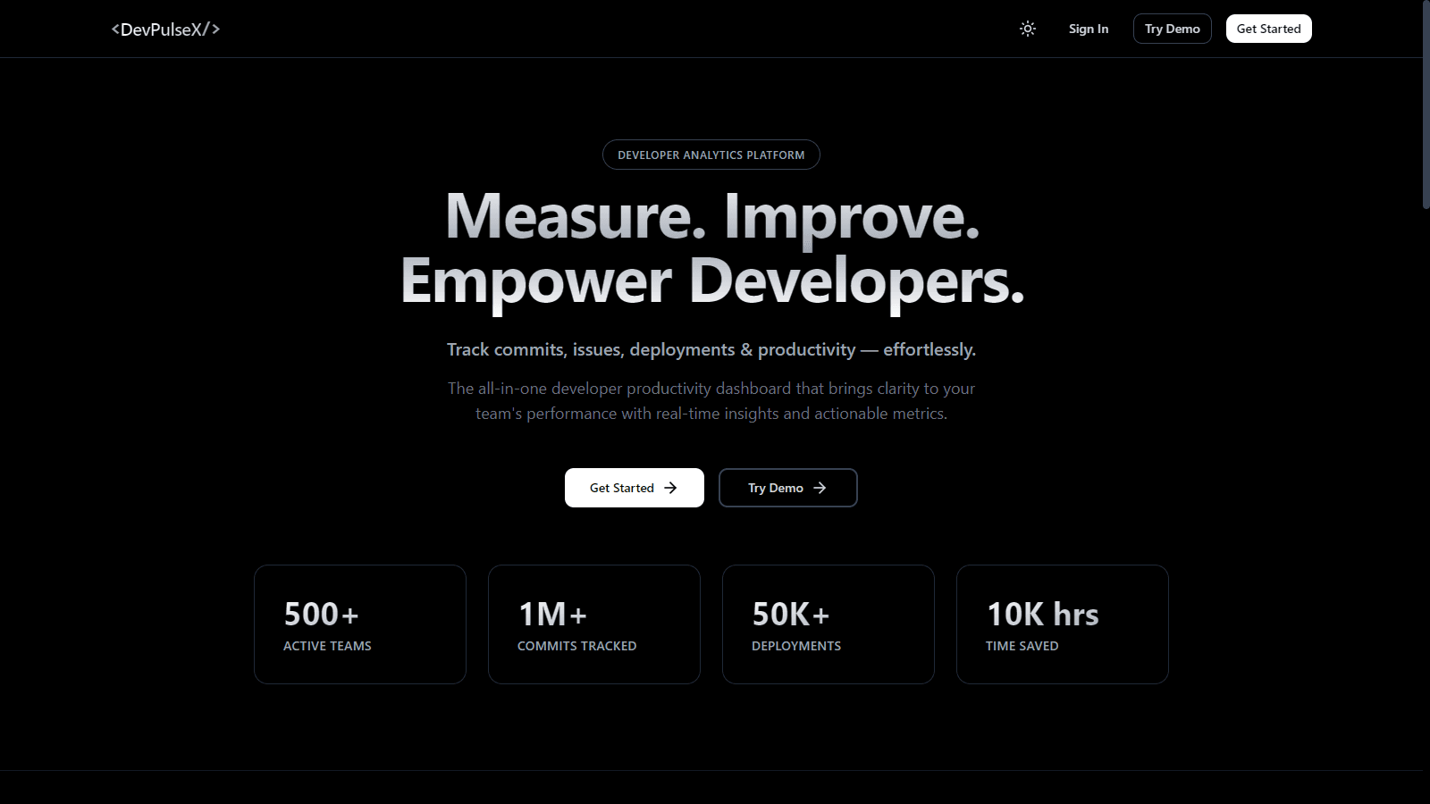 DevPulseX screenshot 1